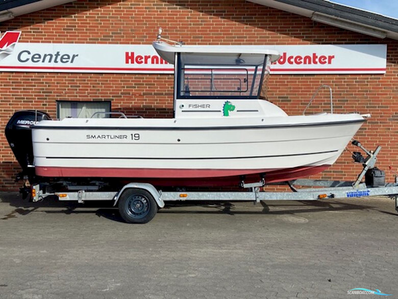 Smartliner Fisher 19 m/Mercury F80 hk Efi 4-Takt - Kun Sejlet 10 T ! Motorboat 2024, with Mercury engine, Denmark