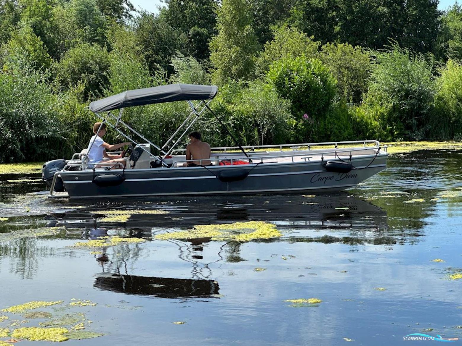 Spaarndammer Aluminium Platbodem 6.0 Jon Motorboat 2020, with Yamaha engine, The Netherlands