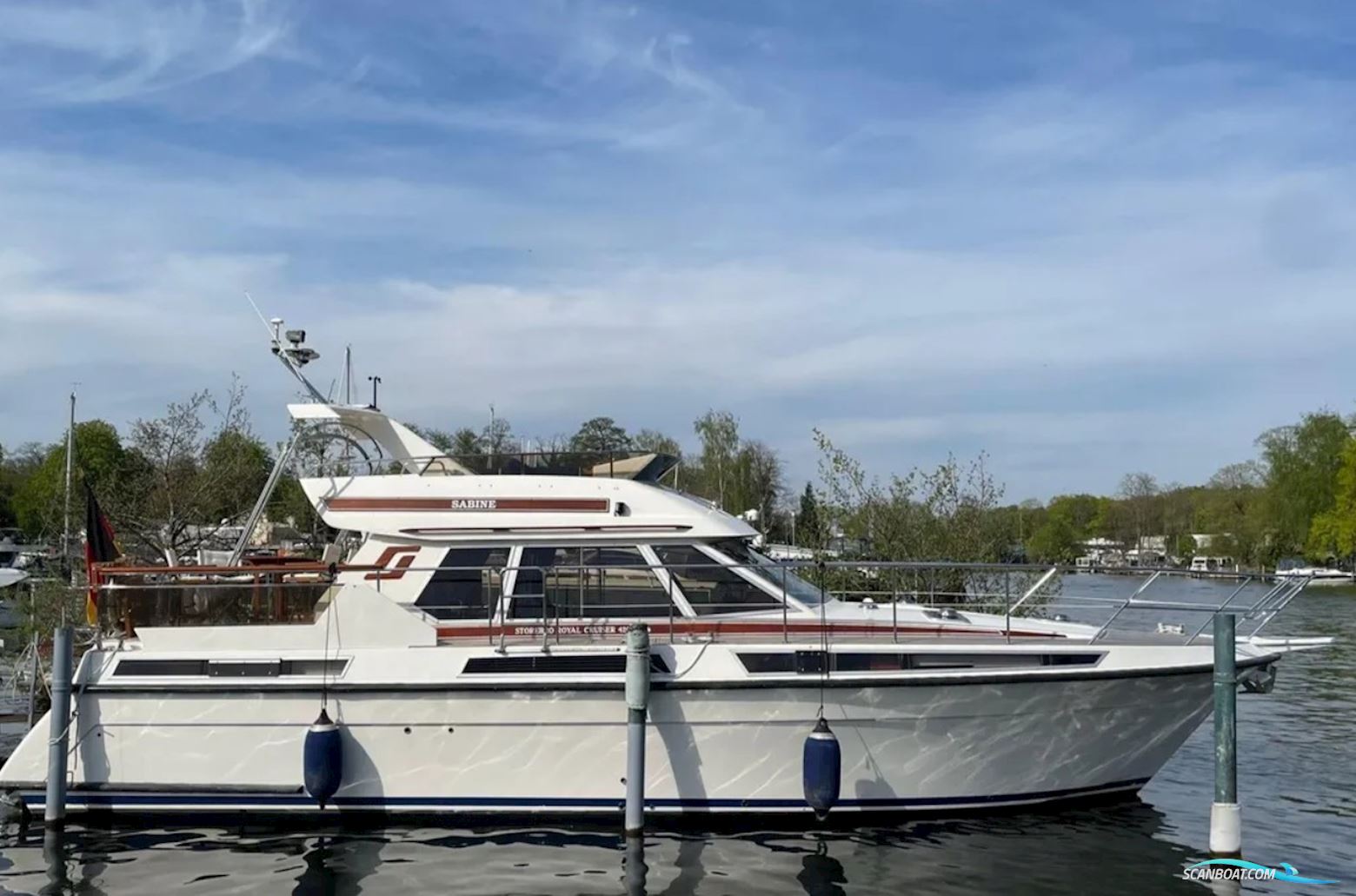 Storebro Royal Cruiser 420 Motorboat 1992, with Volvo Penta TAMD 72A engine, Germany