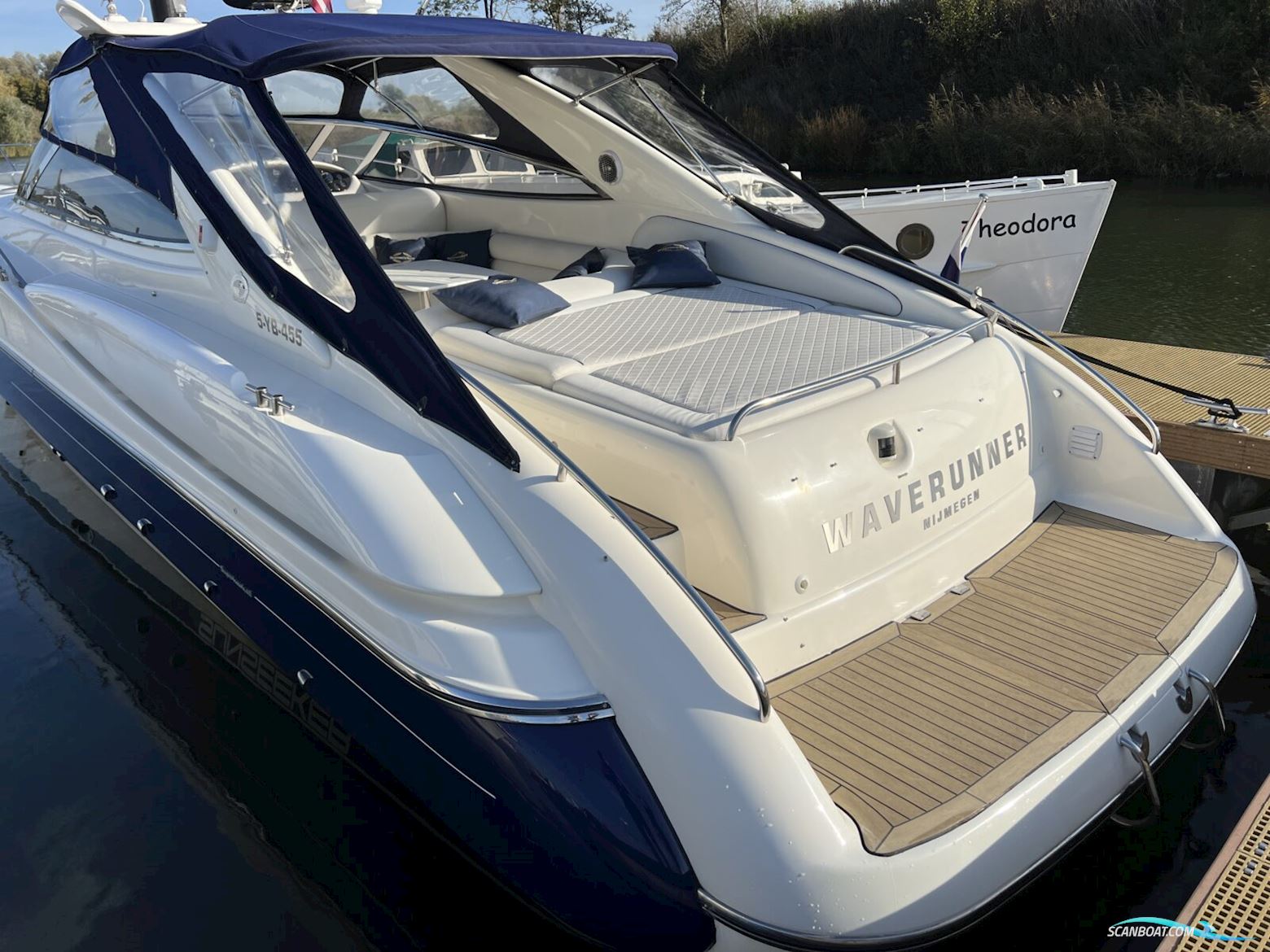Sunseeker Superhawk 48 Cabrio Motorboat 1997, with Volvo engine, The Netherlands