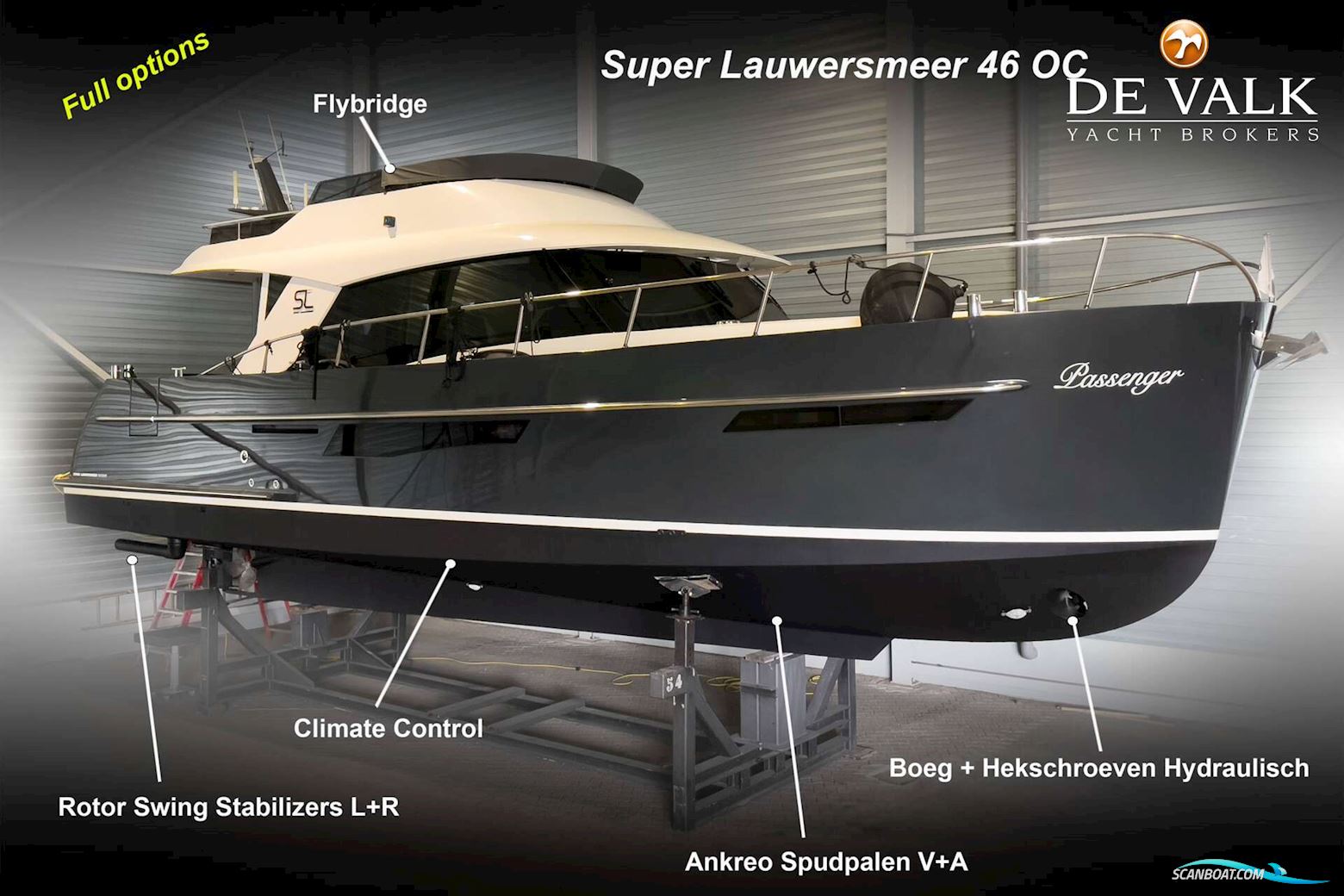 Super Lauwersmeer Discovery 46 Flybridge Motorboat 2016, with Iveco engine, The Netherlands