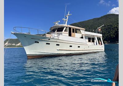 Trawler Blue Ocean 50 med bådplads i Gilleleje. Motorboat 1980, with Cummins  engine, Denmark