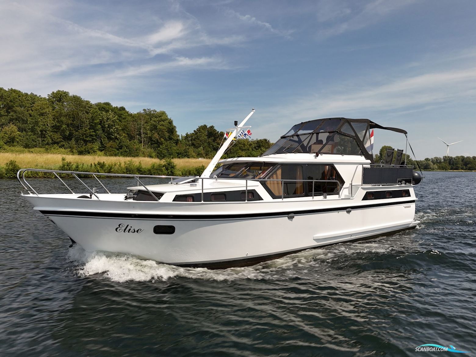 Valkkruiser Content 11.60 AK Cabrio Motorboat 1994, with Iveco Aifo engine, The Netherlands