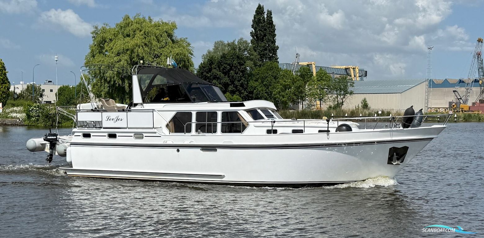 Valkkruiser Content 12.80 AK Cabrio Motorboat 1995, with Ford Lehman engine, The Netherlands