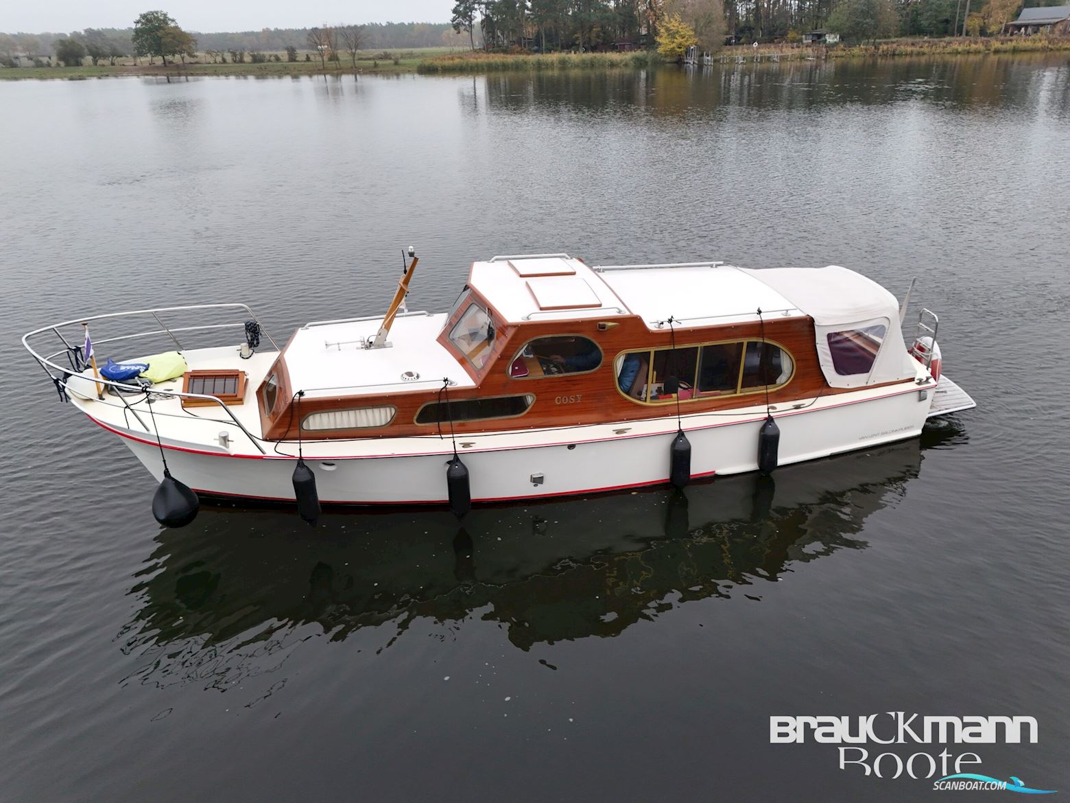 Van Lent/Holland Salon Super Kruiser, Motorboat 1955, with Nanni engine, Germany