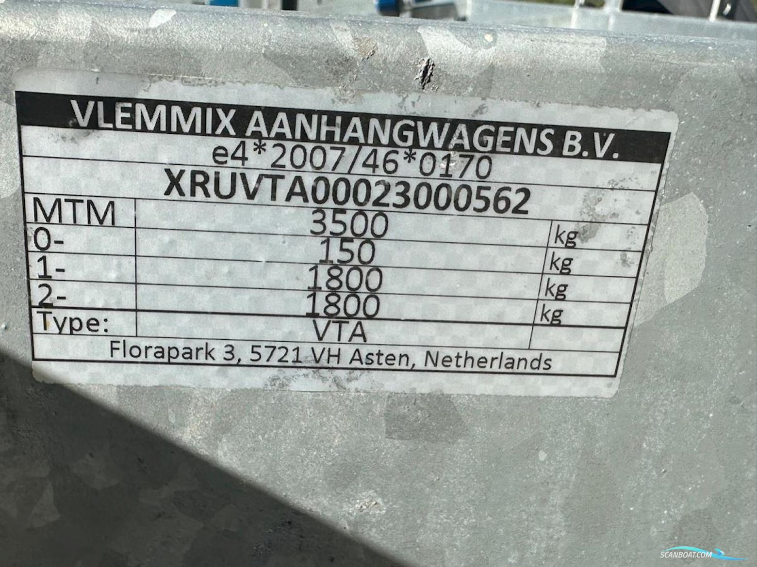 Vlemmix 3500 Q trailer