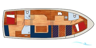 Vri-Jon Contessa 37 AK Cabrio Motorboat 1999, with New Holland engine, The Netherlands