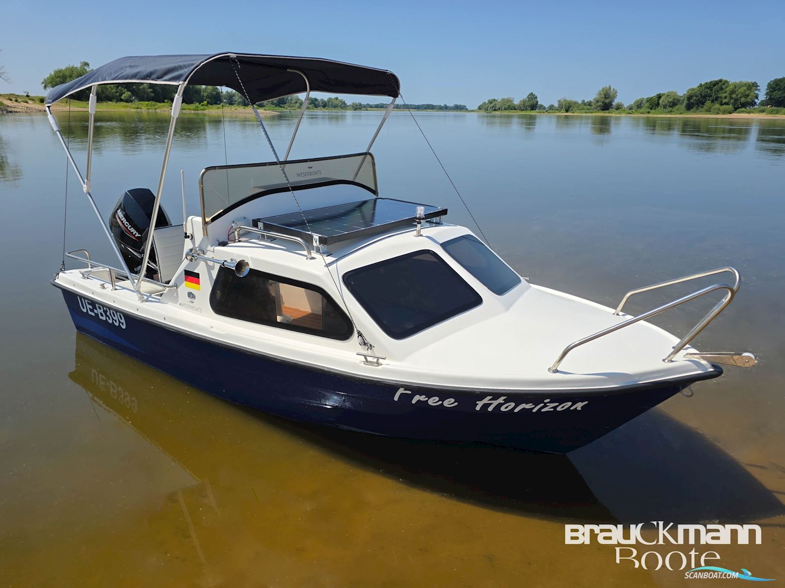 Weserboats 430 Motorboat 2023, with Mercury Marine engine, Germany