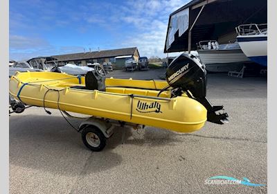 Whaly 435 med Mercury 25 EFI – Robust arbejdsbåd inkl. ophalervogn Motorboat 2016, with Mercury engine, Denmark