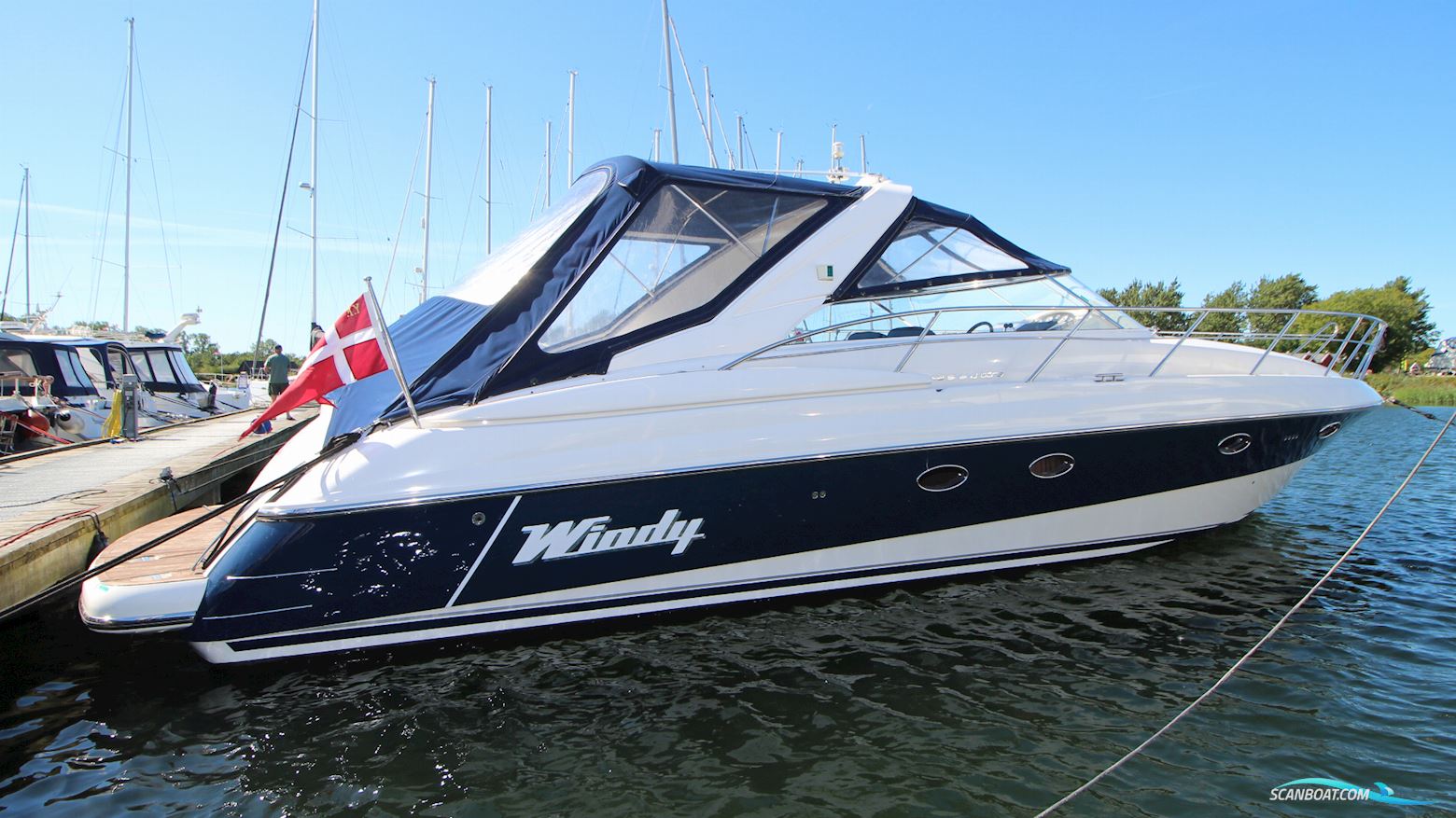Windy 42 Gran Bora Motorboat 2007, with Volvo Penta engine, Denmark