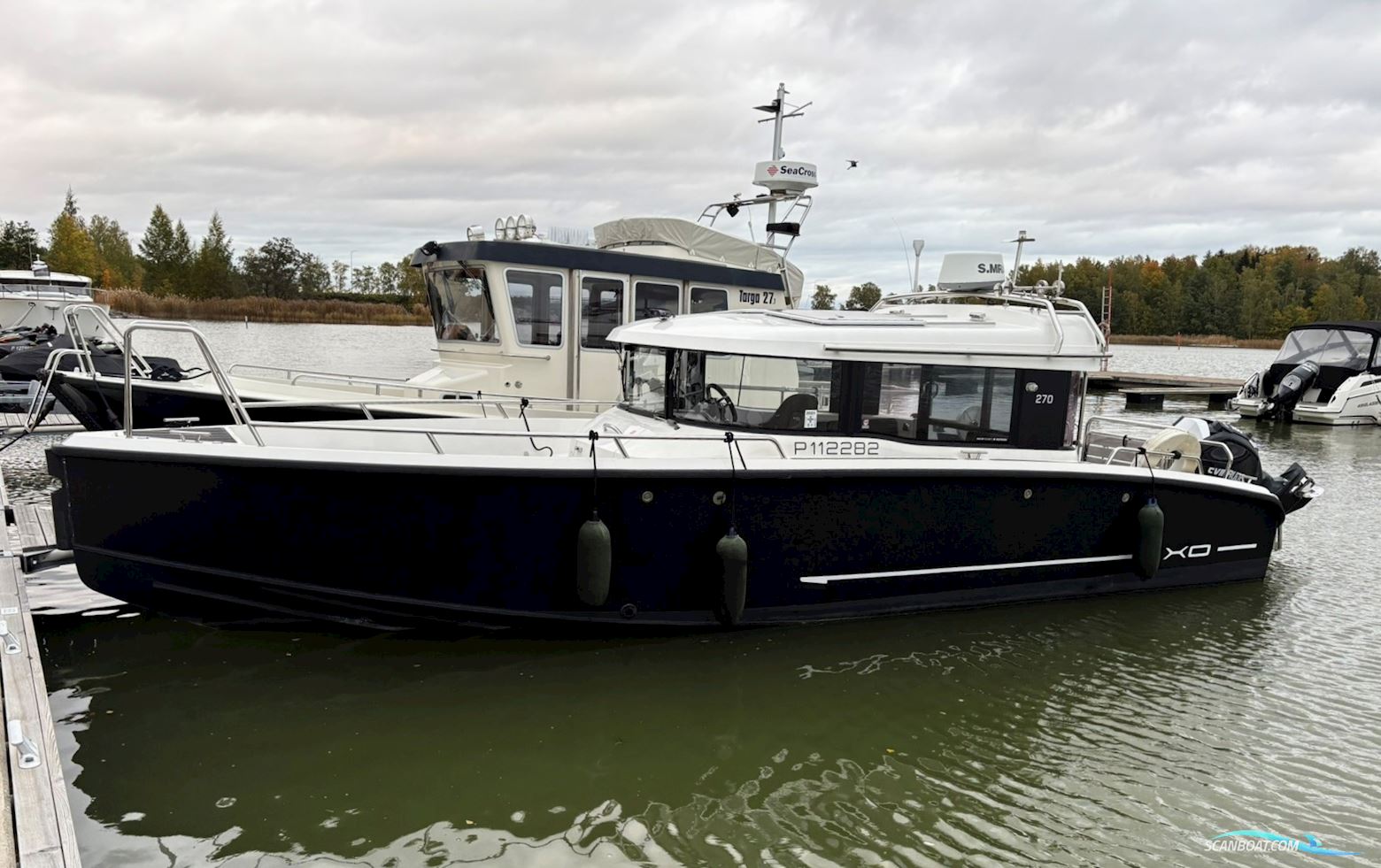 XO 270 RS Cabin Motorboat 2016, with Evinrude E-Tec 300 engine, Finland