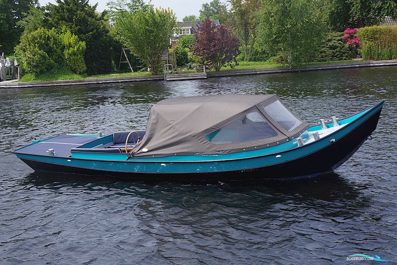 Ysselkop Sloep Motorboat 2008, with Yanmarthermo King engine, The Netherlands