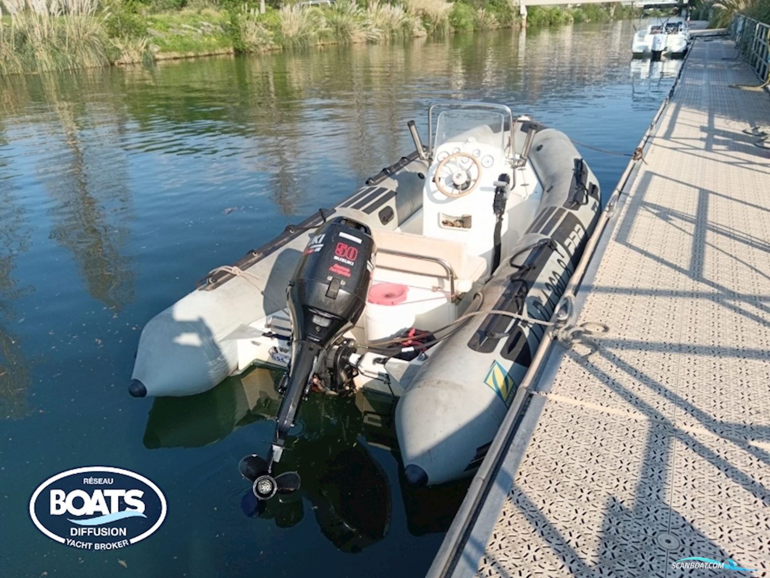 Zodiac Proman 9 Motorboat 2007, with Suzuki engine, France