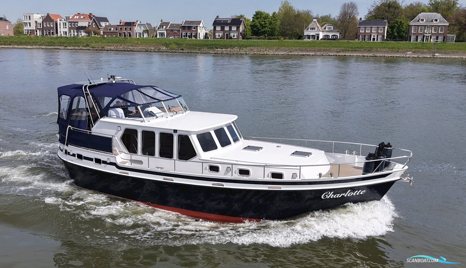 Alm Spitsgatkotter 12.80 AK Cabrio Motorboot 2002, mit Perkins motor, Niederlande