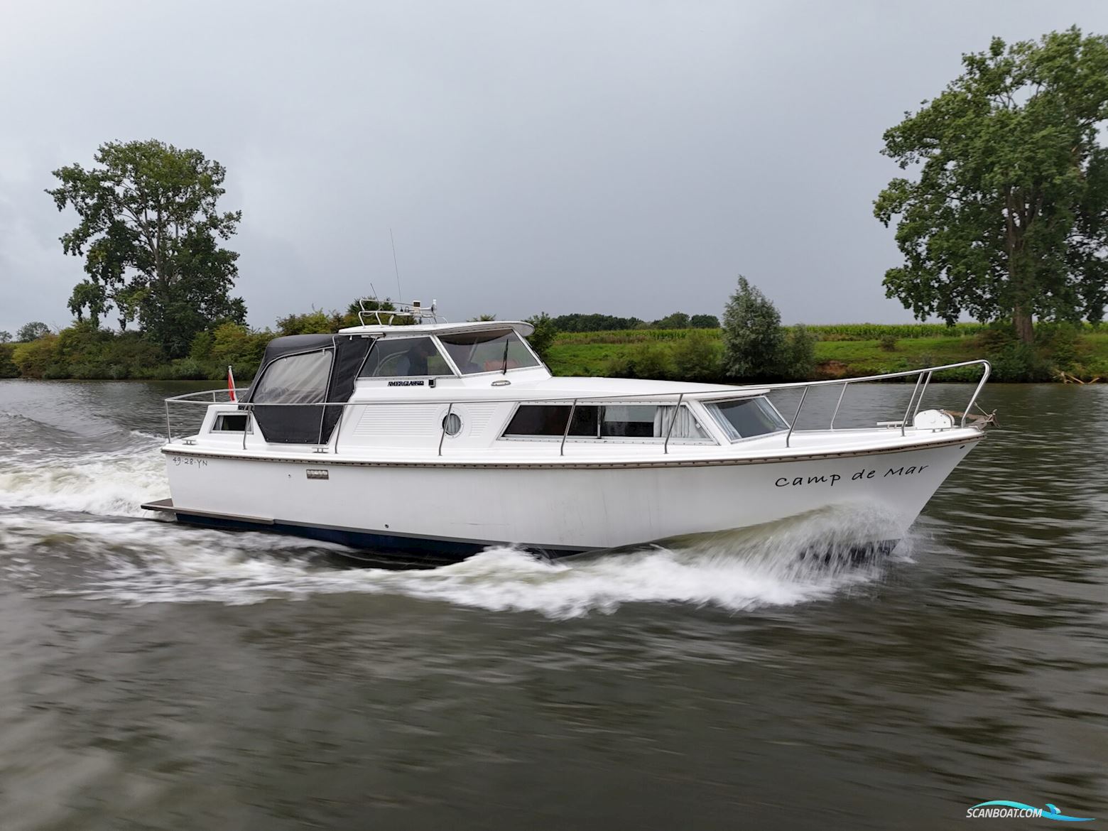 Amerglass 32 OK AK Motorboot 1973, mit Volvo motor, Niederlande