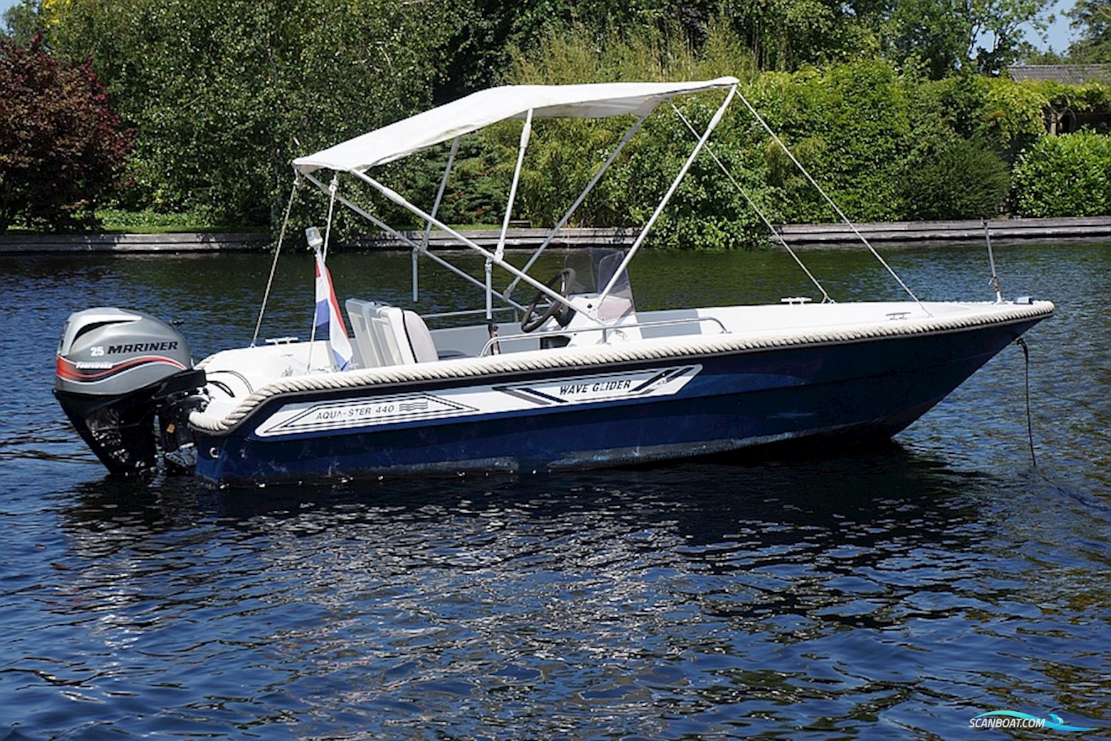 Aqua-Ster 440 Waveglider Motorboot 1988, mit Mariner motor, Niederlande