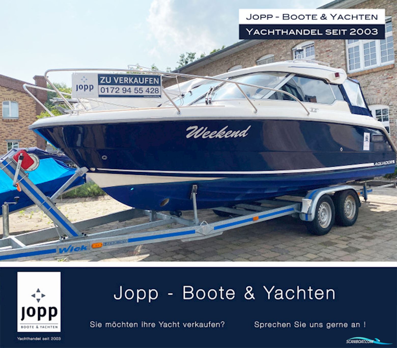 Aquador 22 HT Motorboot 2009, mit Mercruiser 4,3 Mpi A1 motor, Deutschland