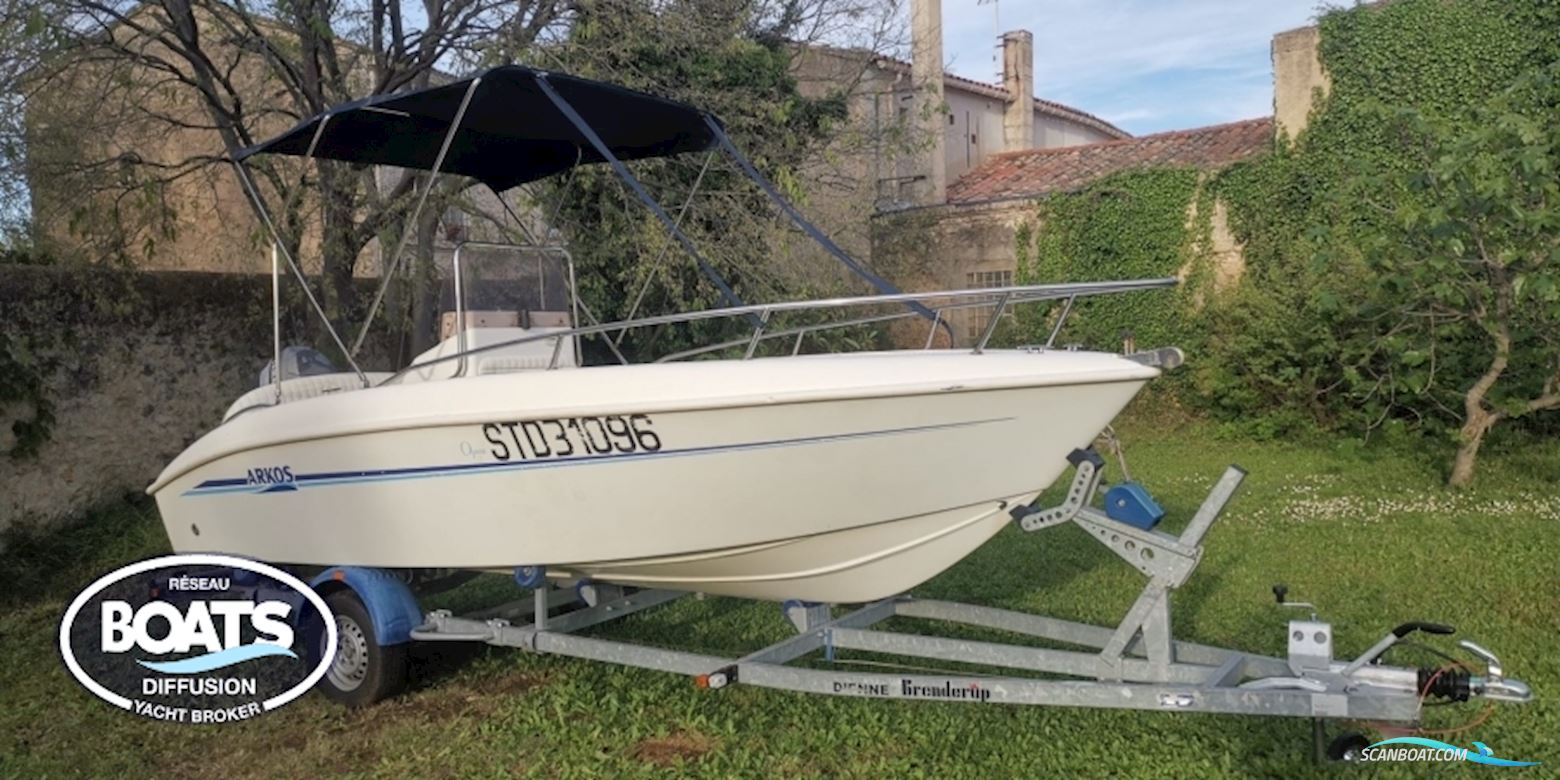 Arkos 537 Open + Remorque Motorboot 2006, mit Yamaha motor, Frankreich