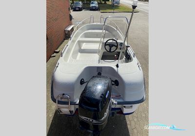 Askeladden 445 Hunter m/Mercury 40 hk 2-Takt og Brenderup Trailer Motorboot 2000, mit Mercury motor, Dänemark