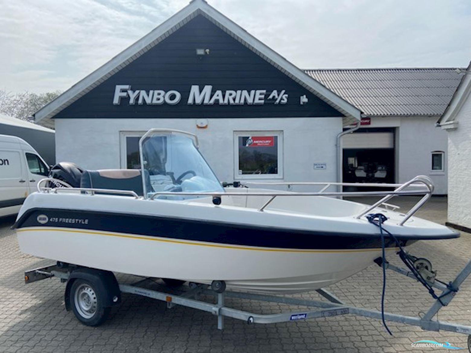 Askeladden 475 Freestyle, Mercury F60EFI Motorboot 2006, mit Mercury motor, Dänemark