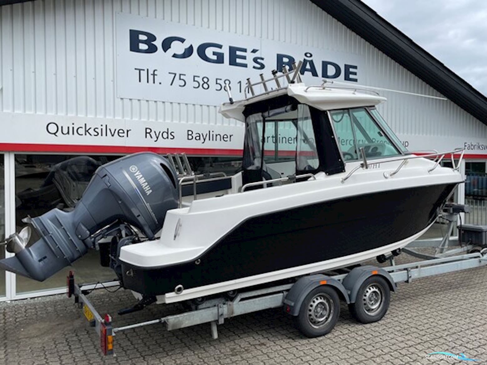Atomix 600 HT Med Yamaha F150 og Variant 2700 kg Trailer Inkl. el Spil