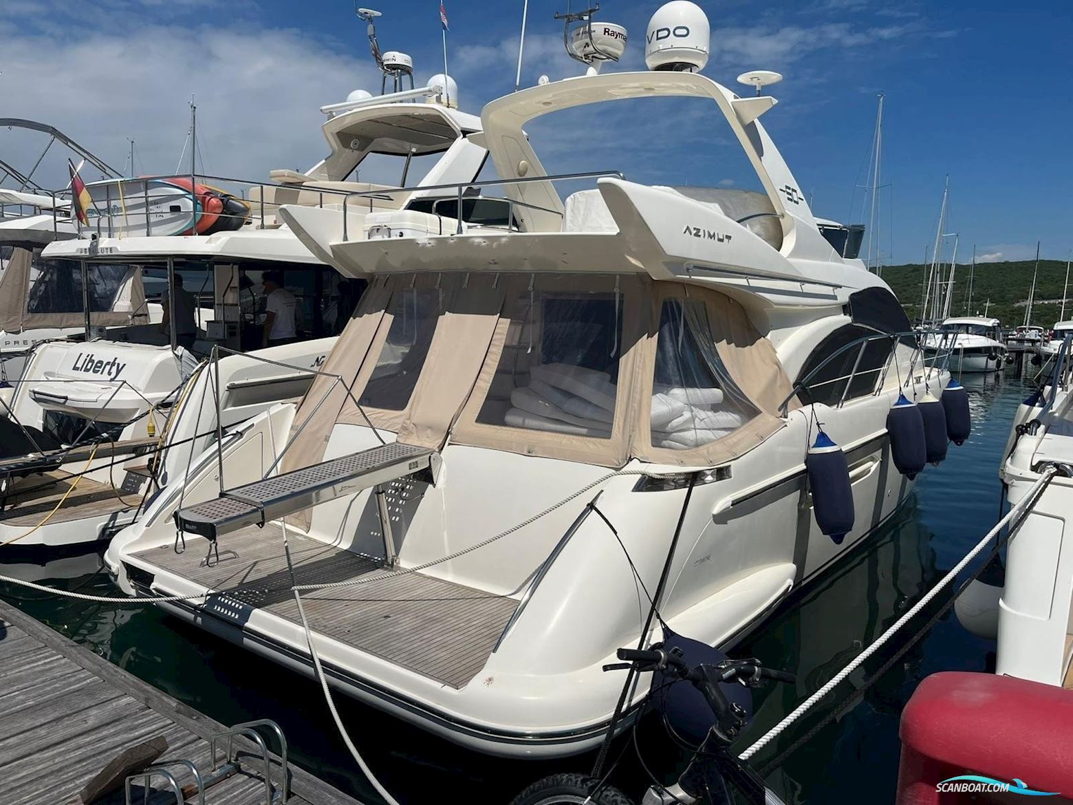 Azimut 50 FLY Motorboot 2006, mit CATERPILLAR C 12 DITA motor, Kroatien