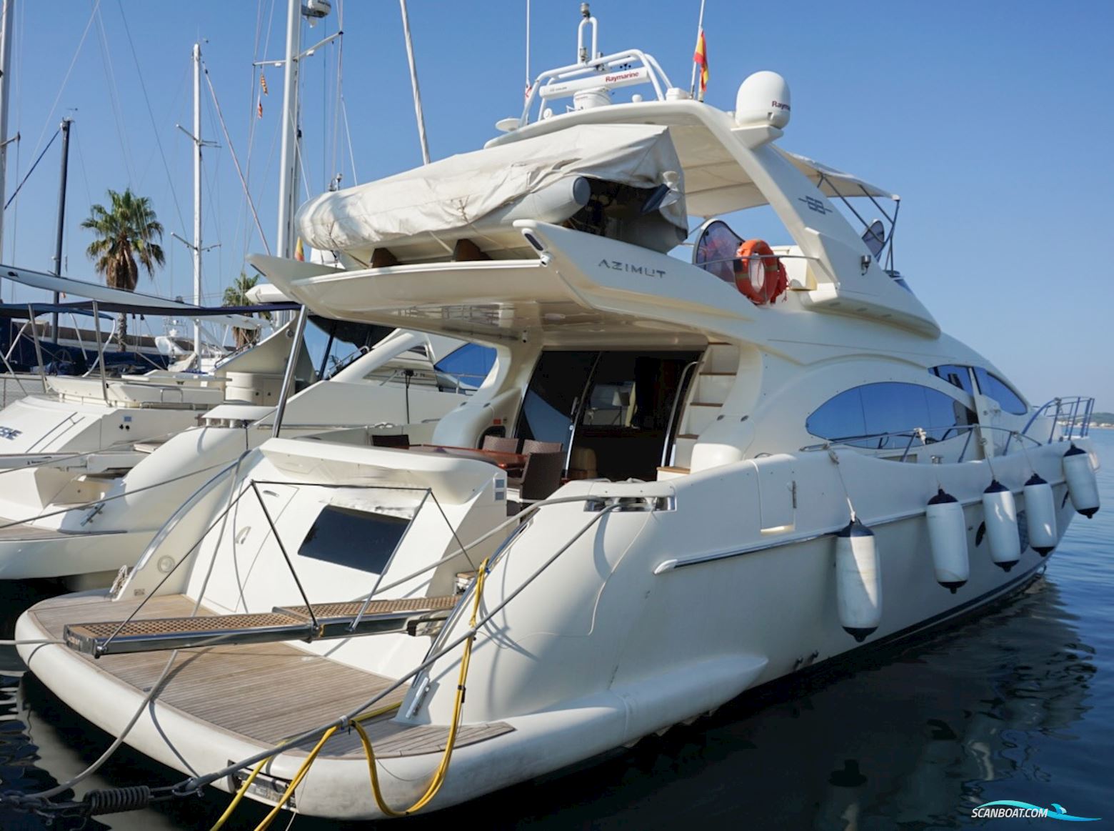 Azimut 68 Motorboot 2007, mit 2 Man 1350 CV motor, Spanien