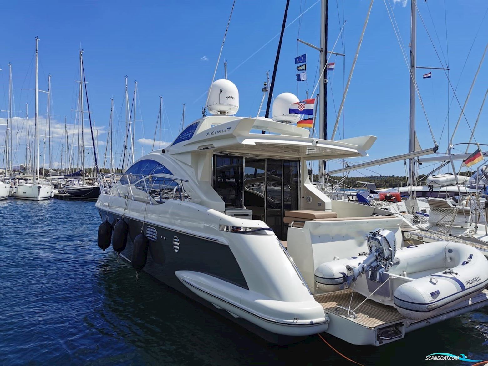 Azimut S 43 Motorboot 2008, mit VOLVO PENTA IPS 600 motor, Kroatien