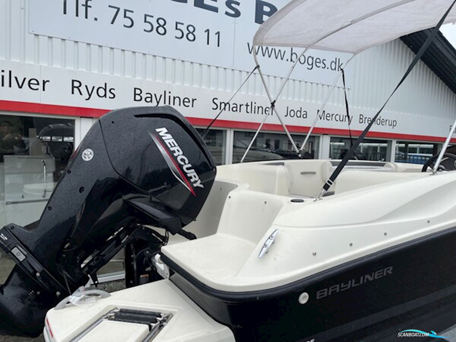 Bayliner E5 Element Med Mercury F80 Elpt Efi og Variant Ocean 1350 kg Trailer