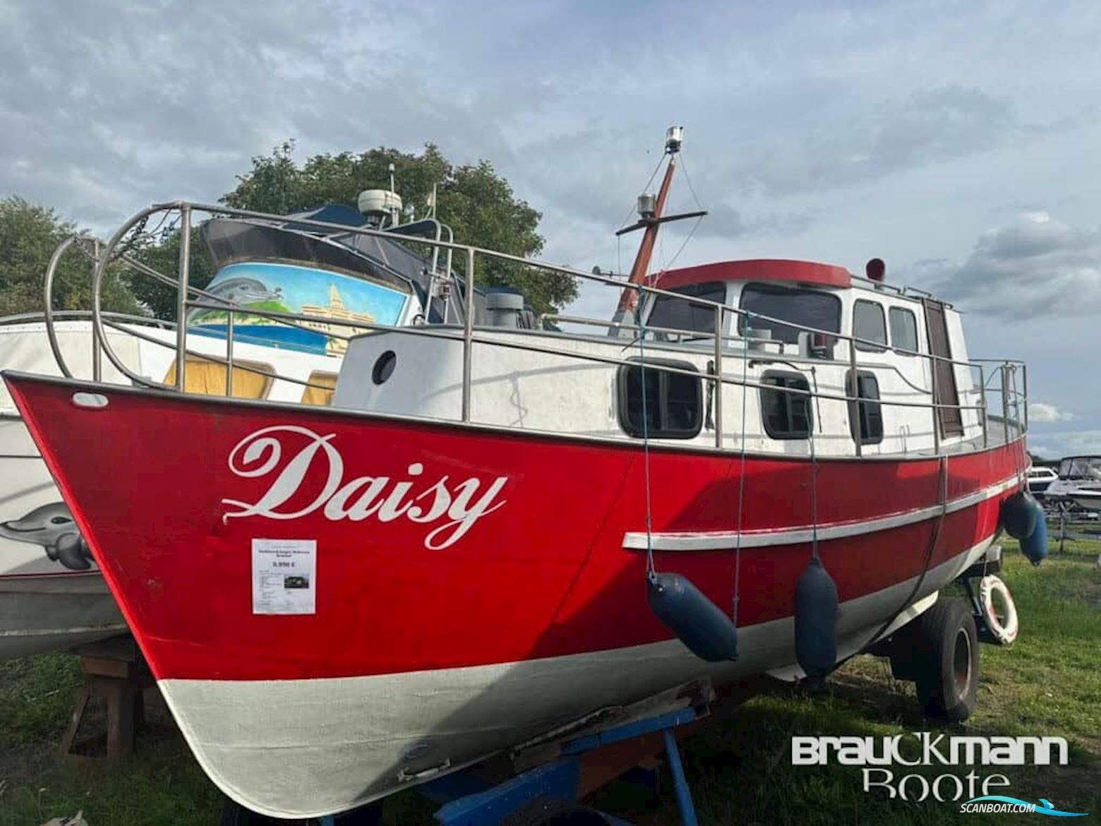 Behrens Werft Stahlspitzgatter 10.0 Motorboot 1960, mit Peugeot motor, Deutschland