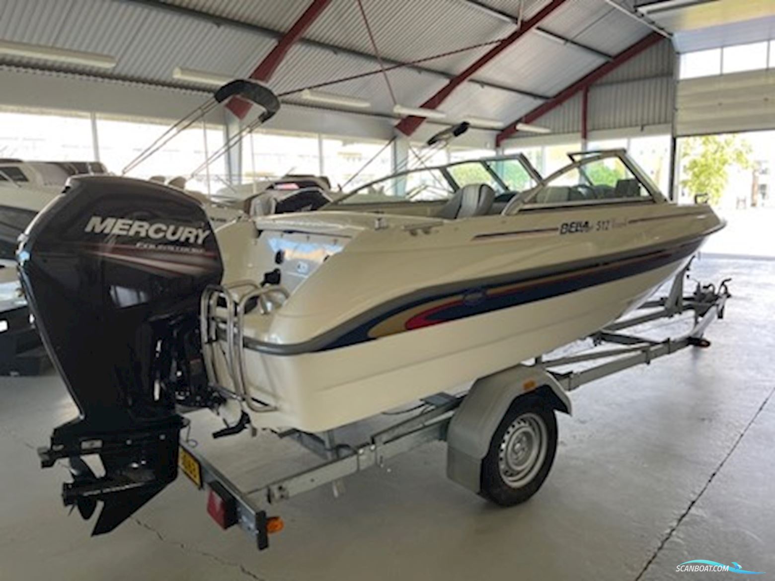 Bella 512 Excel Med Mercury F80 4-Takt Samt Brenderup Trailer (Solgt/Sold) Motorboot 2008, mit Mercury motor, Dänemark
