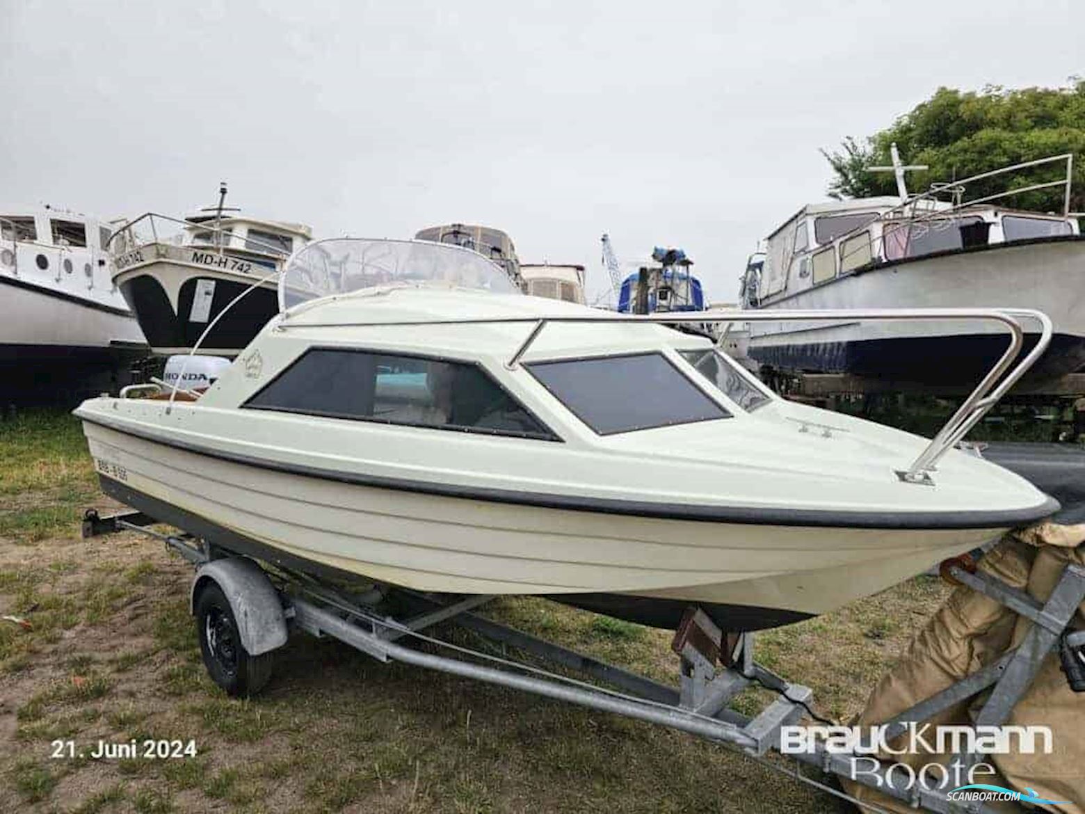 Besmer Demus Motorboot 1991, mit Honda motor, Deutschland