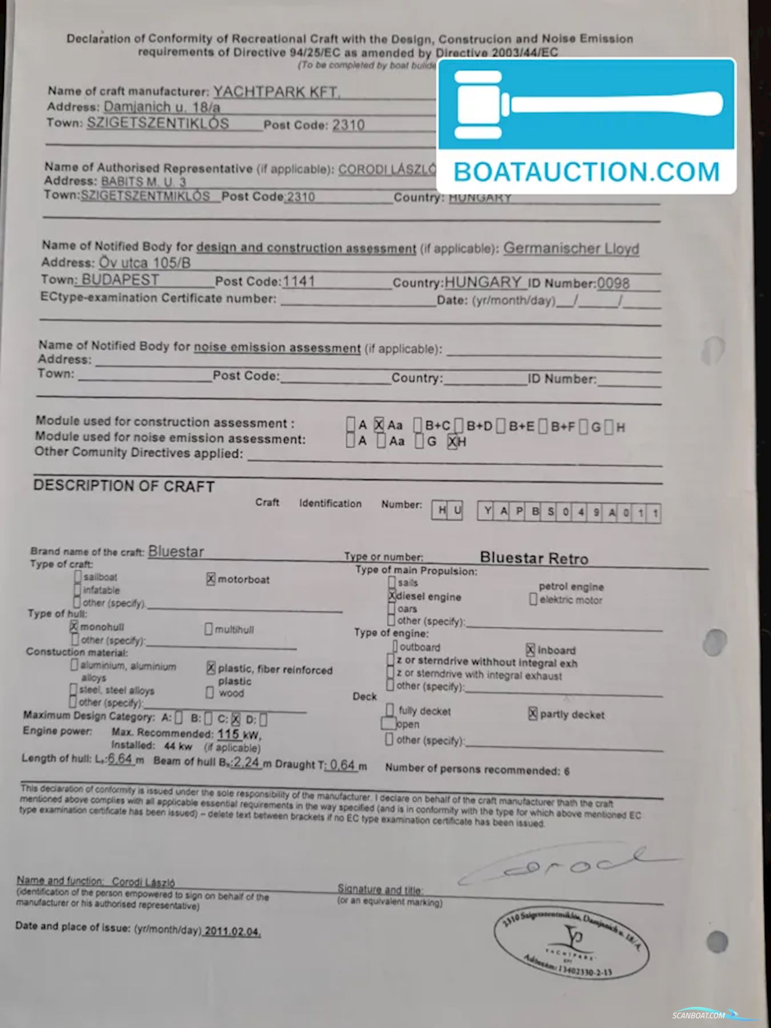 Bluestar Retro Cabin 22