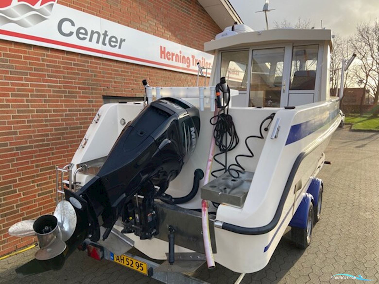 Bredgaard trolling pilotbåd m/Mercury F200 hk Verado og Brenderup trailer