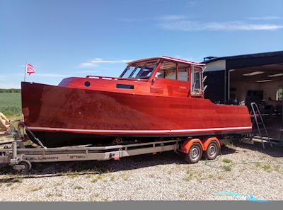 “Caoba” – Unik Hemingway-Inspireret Mahognibåd Med Moderne Konstruktion Motorboot 2018, mit Mercury 150 HK Efi motor, Dänemark