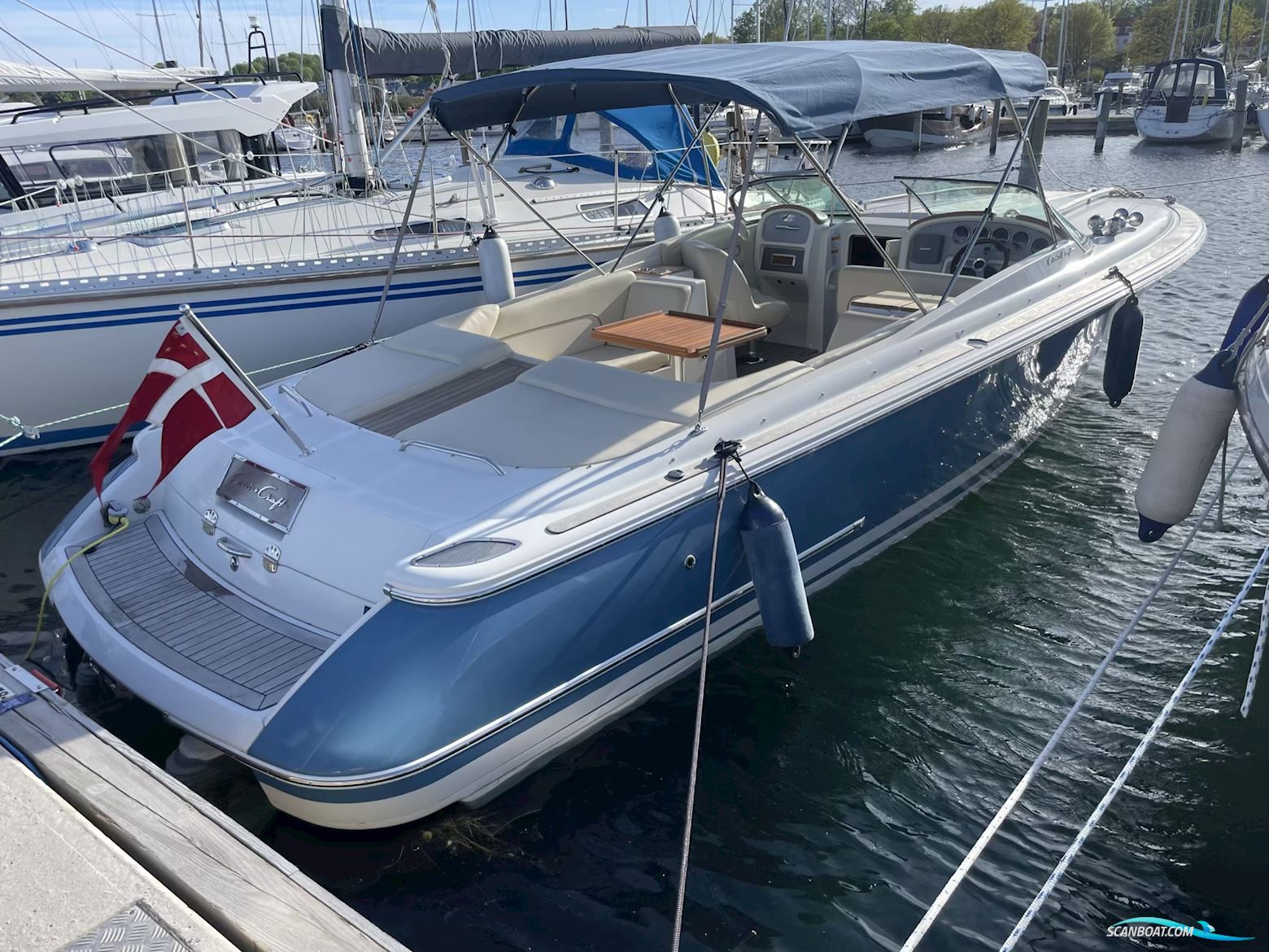 Chris Craft 28 Corsair Heritage (2009) Motorboot 2009, mit Volvo Penta 5.7 Osi 300 V8 2 x 300 Hk motor, Dänemark