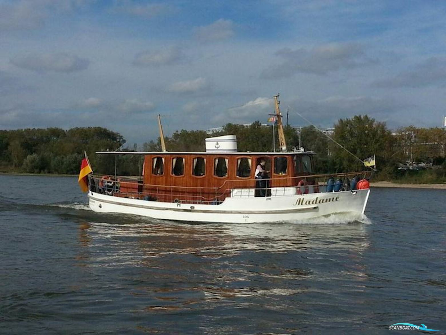 Classic Motor Yacht Motorboot 1949, mit Engine Type Man,Hk 340,Diesel
 motor, Deutschland