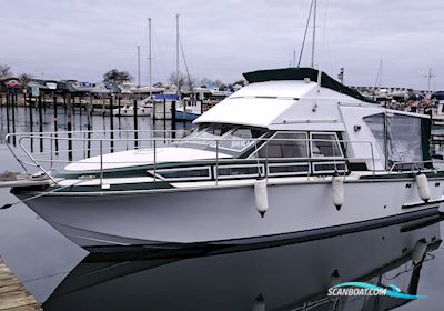 Coronet Sedan Flybridge Motorboot 1980, mit Volvo Penta KAD42 motor, Dänemark