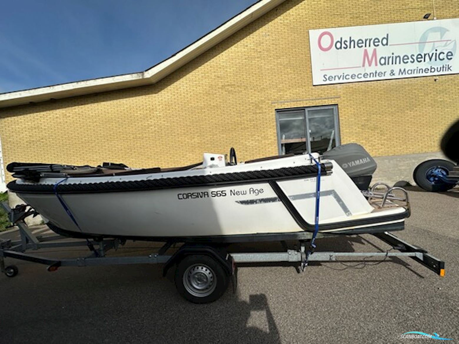 Corsiva 565 New Age (2019) Med Yamaha F40Fet og Brenderup Trailer