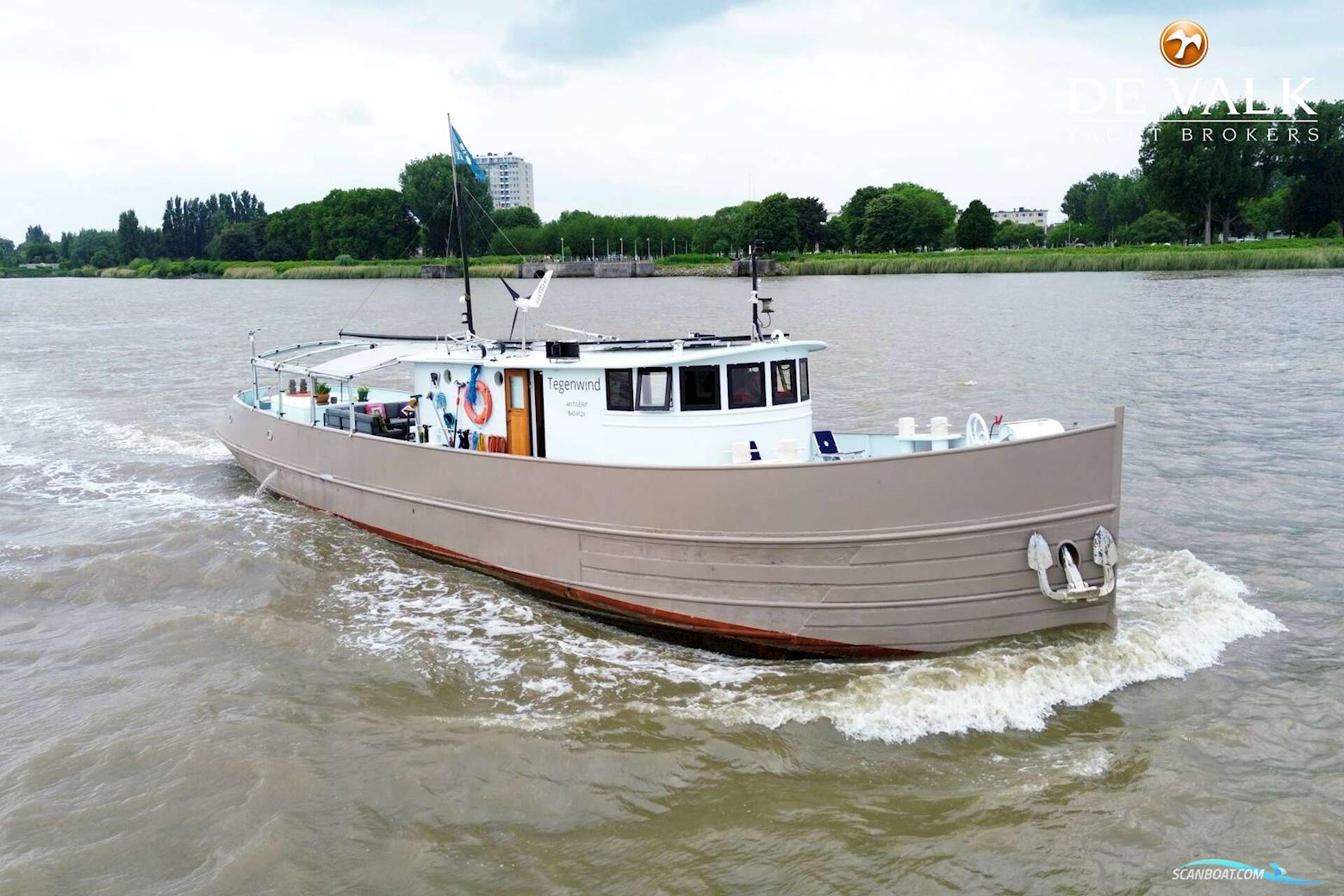 CUSTOM Build sleepboot - 21M Motorboot 1915, mit Caterpillar motor, Belgien