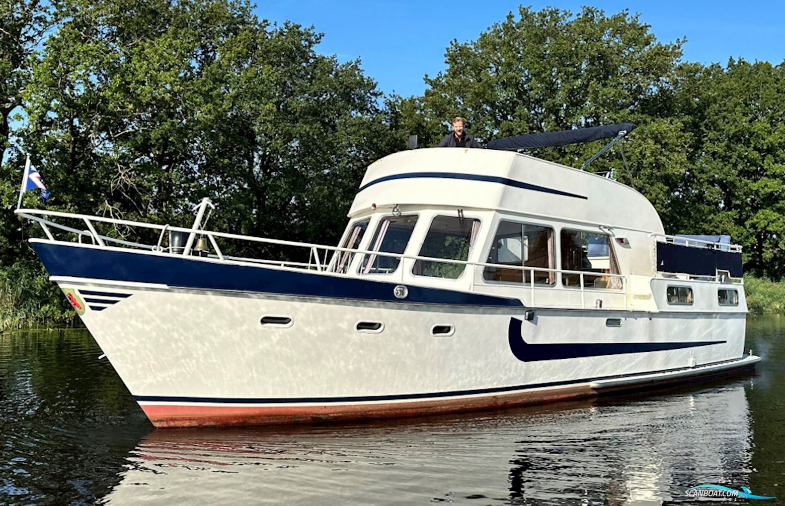 De Ruiter Trawler Flybridge Motorboot 1970, mit Daf motor, Niederlande