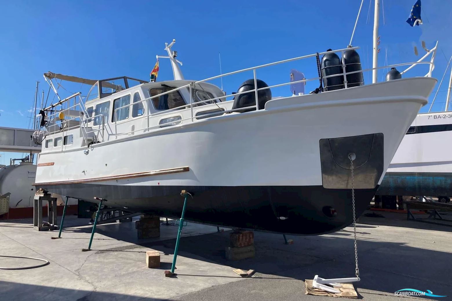 Dutch Steel Motor Yacht Motorboot 1980, mit Mercedes motor, Spanien