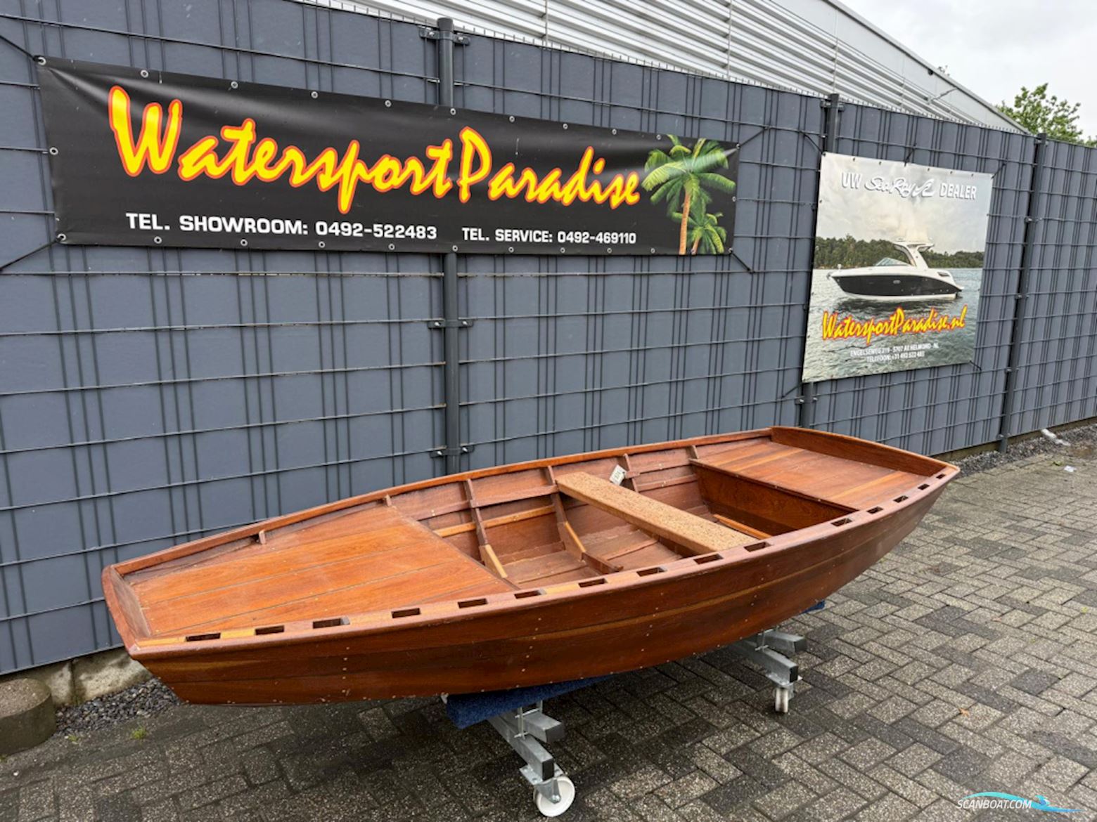 Eigenbouw Houten tender Motorboot 2007, Niederlande