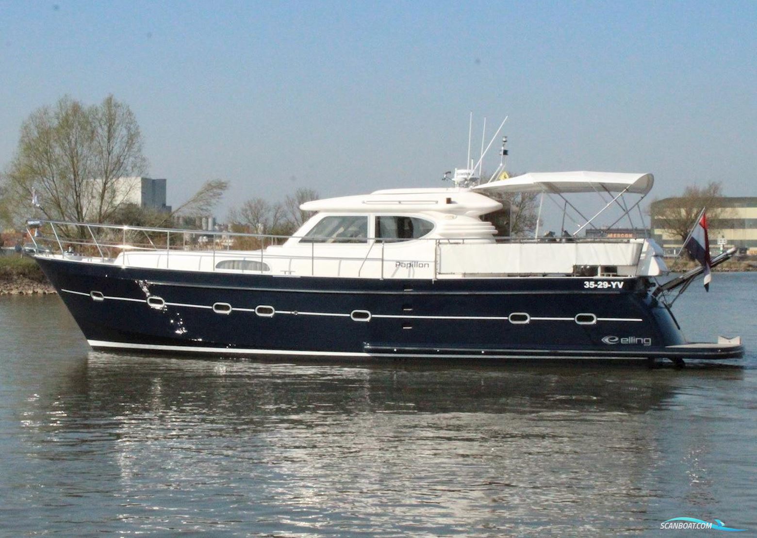 Elling E4 Ultimate Stabiliser Motorboot 2004, mit Volvo Penta motor, Niederlande