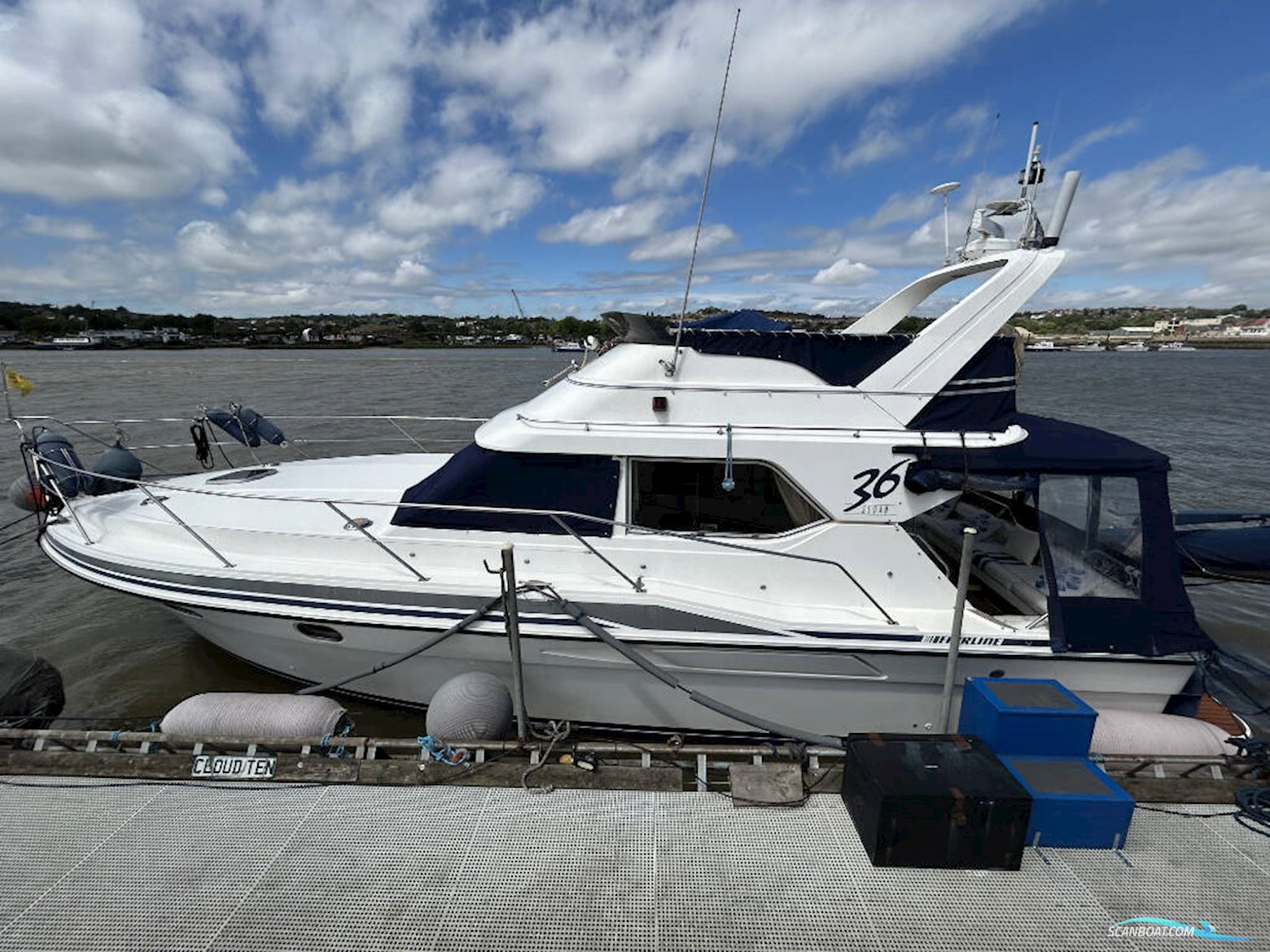 Fairline 36 Sedan Motorboot 1990, mit Volvo Tamd61 motor, England