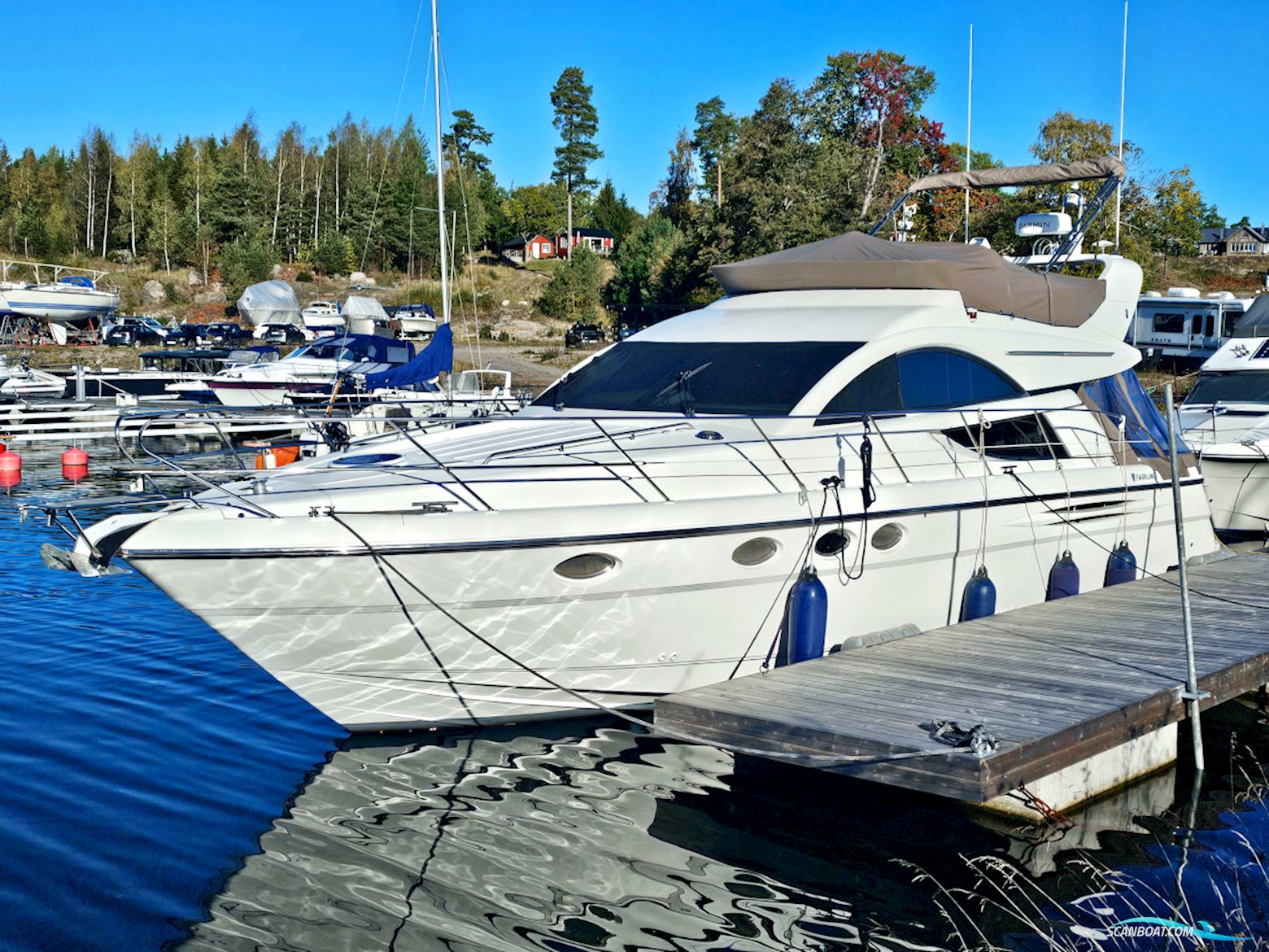 Fairline Phantom 46 Volvo Penta Tamd 74P Motorboot 2002, mit Volvo Penta Tamd 74P Edc motor, Sweden