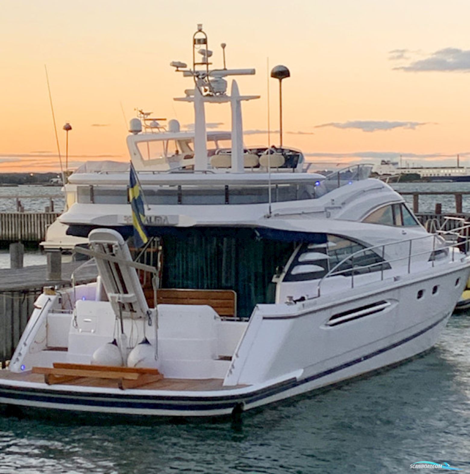 Fairline Squadron 58 Fly Motorboot 2007, mit Volvo Penta D12-800 Evc motor, Sweden