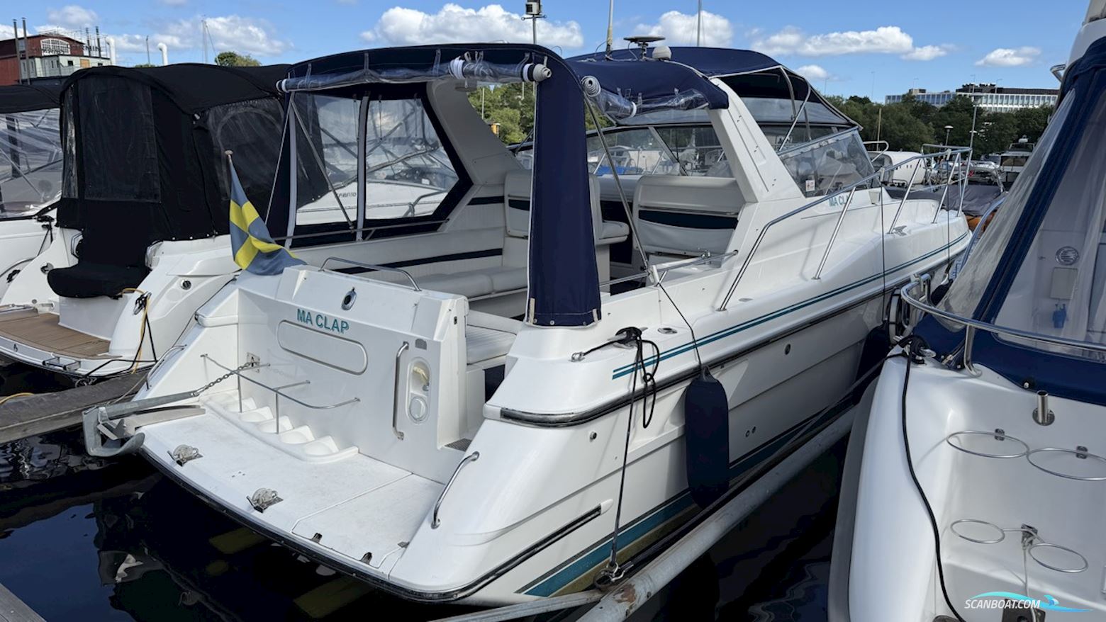 Fairline Targa 34 Motorboot 1991, mit Volvo Penta/Cheva X 2 motor, Sweden