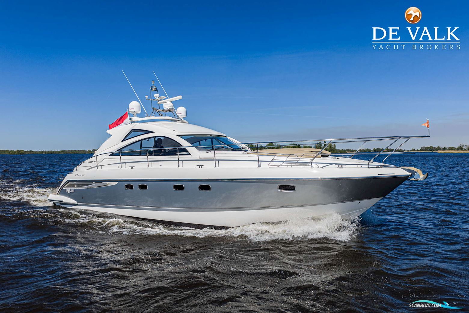 Fairline Targa 47 Gran Turismo Motorboot 2006, mit Volvo Penta motor, Niederlande