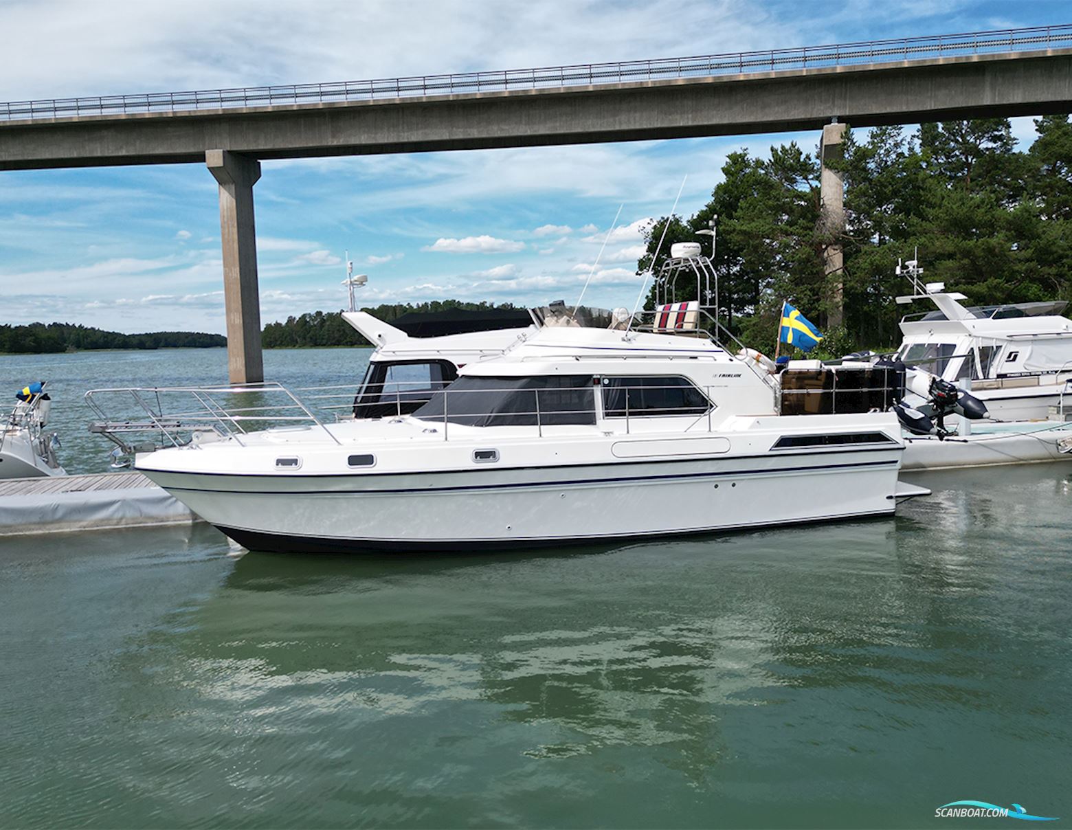 Fairline Turbo 36 Motorboot 1985, mit Volvo Penta motor, Sweden